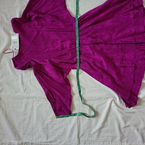 Zara Satin effect Jacquard Dress L - Picture 11 of 11